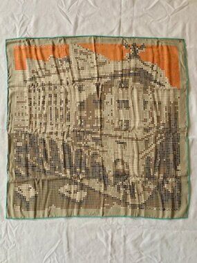 Authentic Hermès Silk Scarf "Rendez-vous au 24" - 70cm Carré with Original Box